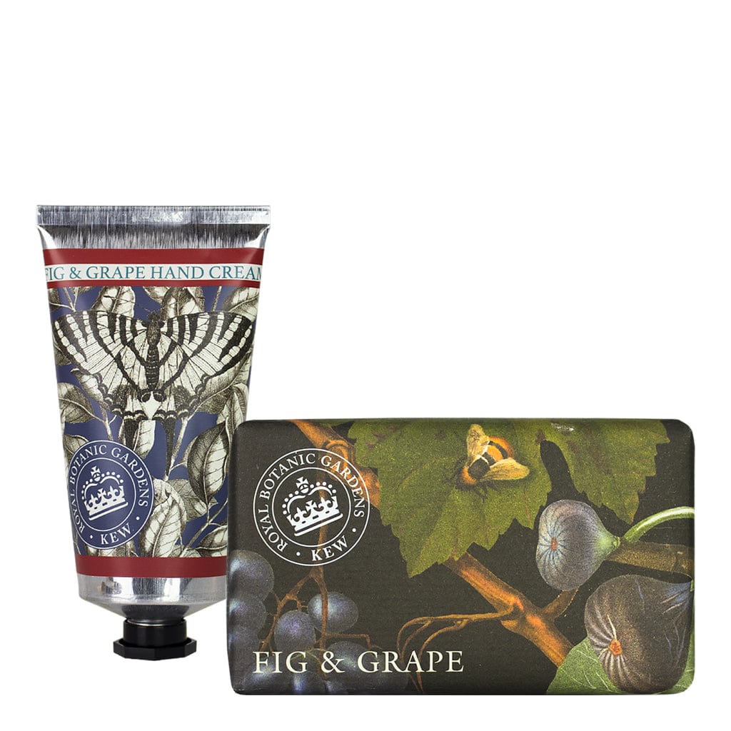 Fig & Grape Hand Cream & Soap Bundle - Royal Kew Gardens from our Body & Bath collection by The English Soap Company