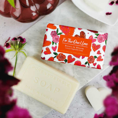 For the One I Love Roses in Bloom Gift Bar Soap from our Luxury Bar Soap collection by The English Soap Company