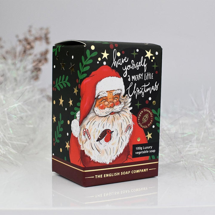 Frankincense & Myrrh Father Christmas Character Soap Bar from our Luxury Bar Soap collection by The English Soap Company