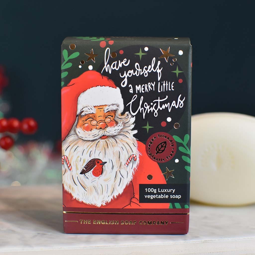 Frankincense & Myrrh Father Christmas Character Soap Bar from our Luxury Bar Soap collection by The English Soap Company