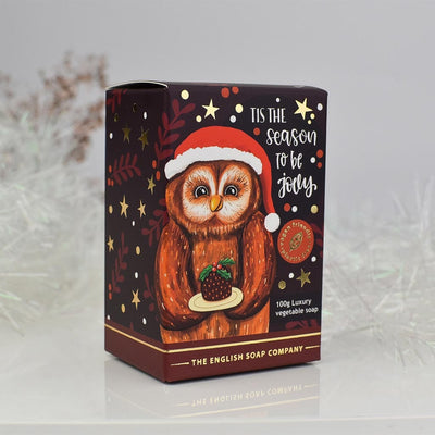 Frankincense & Myrrh Owl Christmas Character Soap Bar from our Luxury Bar Soap collection by The English Soap Company