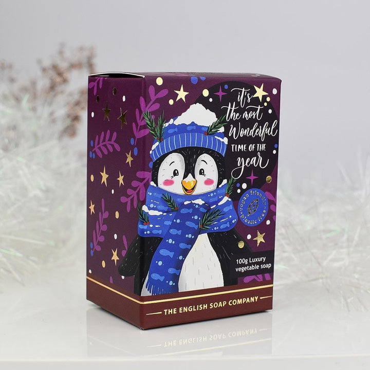 Frankincense & Myrrh Penguin Christmas Character Soap Bar from our Luxury Bar Soap collection by The English Soap Company