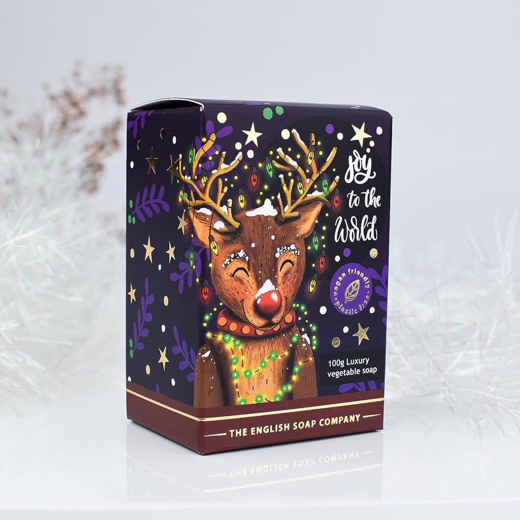 Frankincense & Myrrh Reindeer Christmas Character Soap Bar from our Luxury Bar Soap collection by The English Soap Company