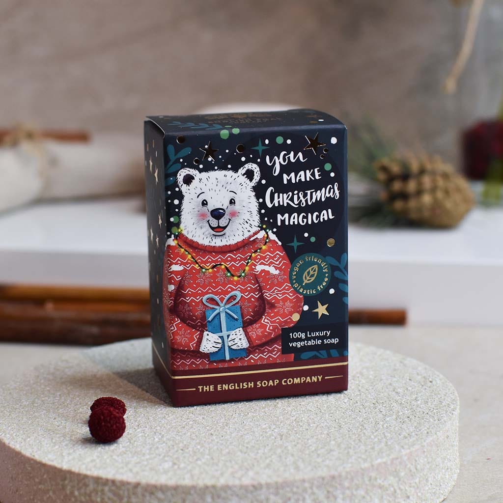 Frankincense & Myrrh Snowman Christmas Character Soap Bar from our Luxury Bar Soap collection by The English Soap Company