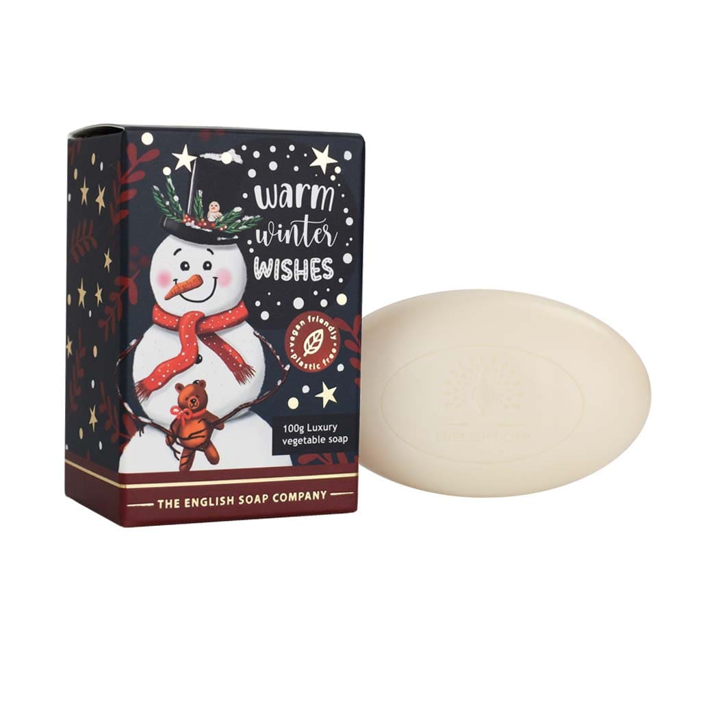 Frankincense & Myrrh Snowman Christmas Character Soap Bar from our Luxury Bar Soap collection by The English Soap Company