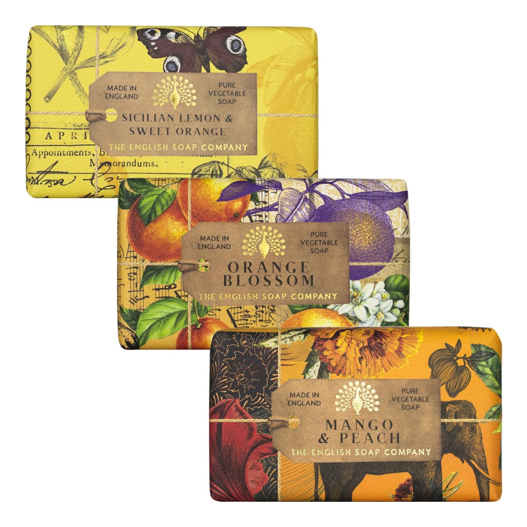 Fruity Feelings Trio Soap Bar Value Pack Bundle - The English Soap Company from our Body & Bath collection by The English Soap Company