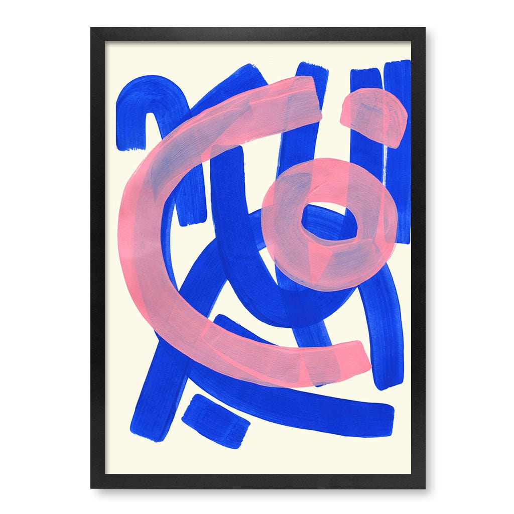 Funky Beat Abstract Wall Art Print by Ejaaz Haniff A4 (21 x 29.7cm) / Matte Black Frame / No Border from our Australian Made Framed Wall Art, Prints & Posters collection by Profile Products (Australia) Pty Ltd