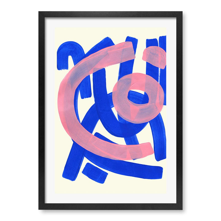 Funky Beat Abstract Wall Art Print by Ejaaz Haniff A4 (21 x 29.7cm) / Matte Black Frame / White Border from our Australian Made Framed Wall Art, Prints & Posters collection by Profile Products (Australia) Pty Ltd