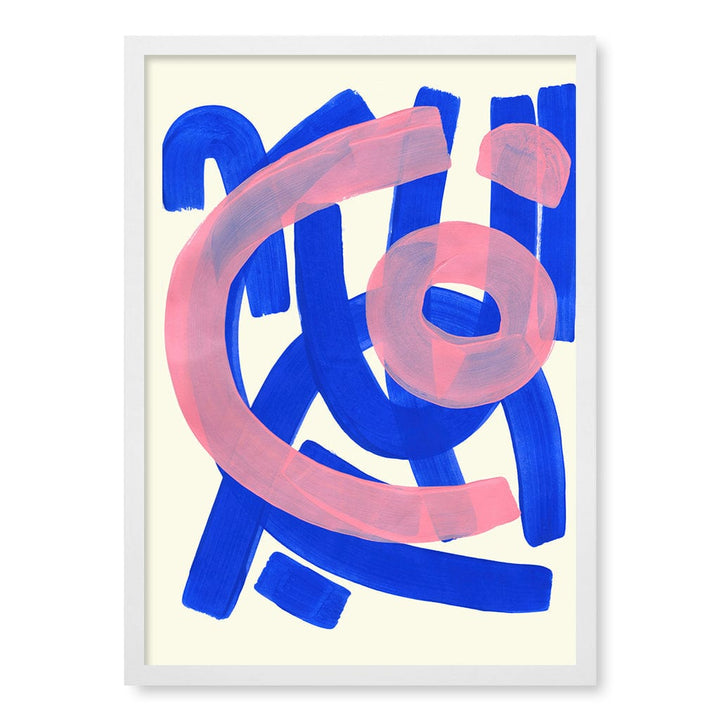 Funky Beat Abstract Wall Art Print by Ejaaz Haniff A4 (21 x 29.7cm) / Matte White Frame / No Border from our Australian Made Framed Wall Art, Prints & Posters collection by Profile Products (Australia) Pty Ltd