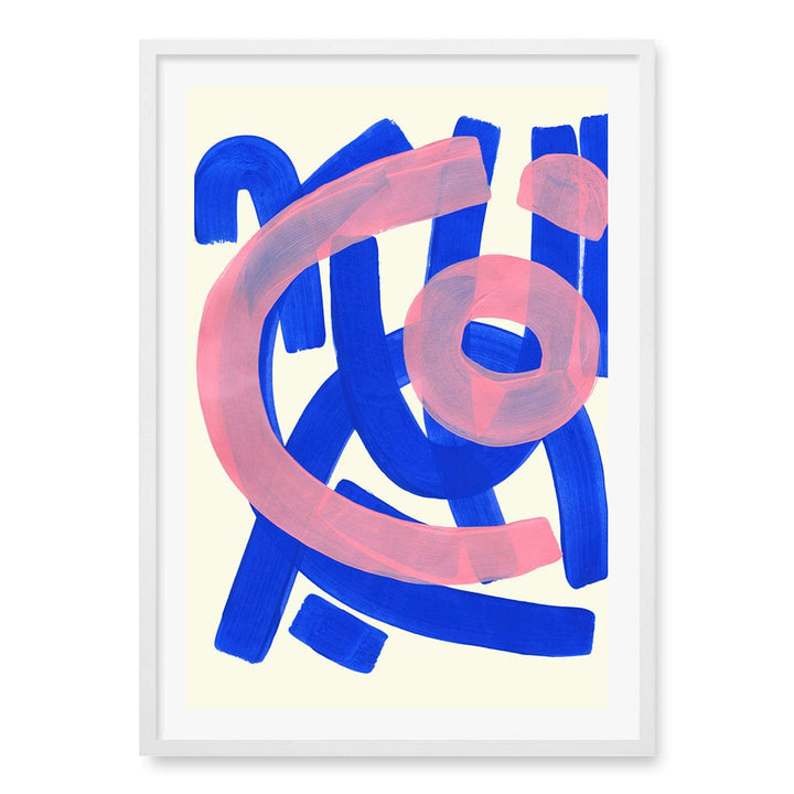 Funky Beat Wall Art Print A1 (59.4 x 84.1cm) / Matte White Frame / White Border from our Australian Made Wall Art collection by Profile Australia
