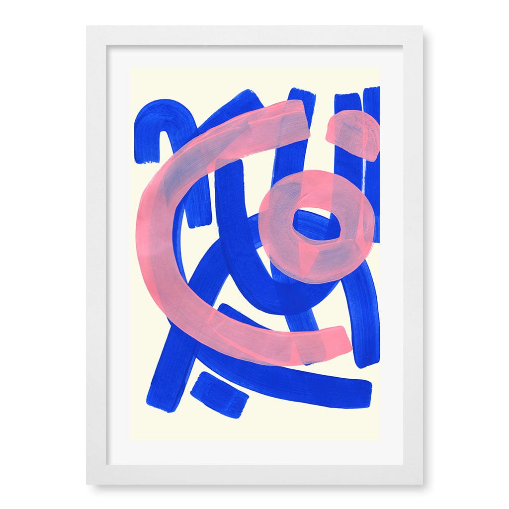 Funky Beat Wall Art Print A3 (29.7 x 42cm) / Matte White Frame / White Border from our Australian Made Wall Art collection by Profile Australia