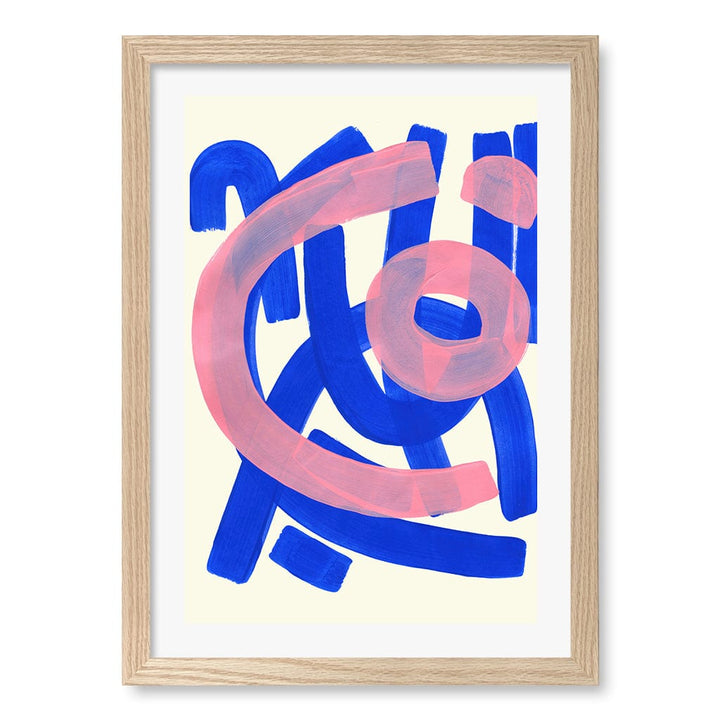 Funky Beat Wall Art Print A3 (29.7 x 42cm) / Natural Oak Frame / White Border from our Australian Made Wall Art collection by Profile Australia