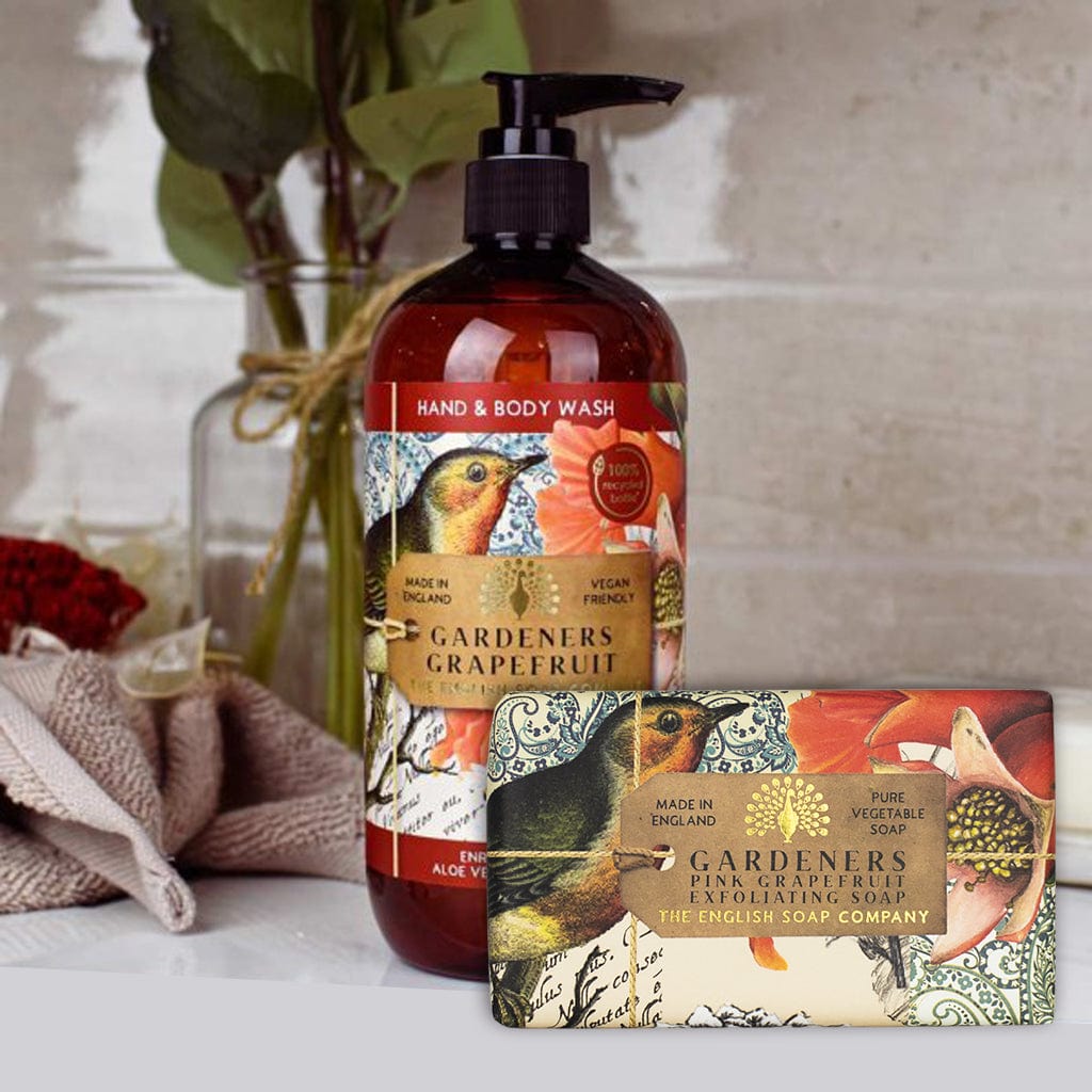 Gardeners Grapefruit Body Wash & Soap Bar Bundle - The English Soap Company from our Body & Bath collection by The English Soap Company