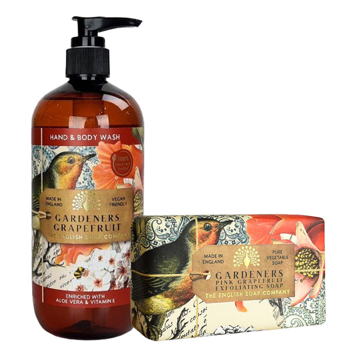 Gardeners Grapefruit Body Wash & Soap Bar Bundle - The English Soap Company from our Body & Bath collection by The English Soap Company