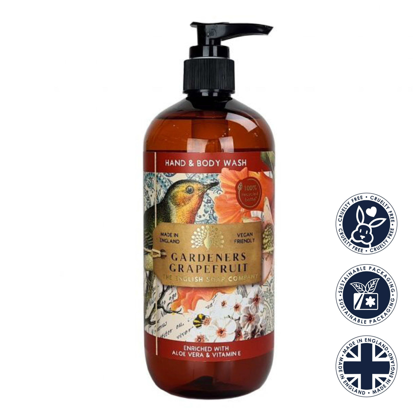 Gardeners Grapefruit Hand & Body Wash - Anniversary Collection from our Liquid Hand & Body Soap collection by The English Soap Company