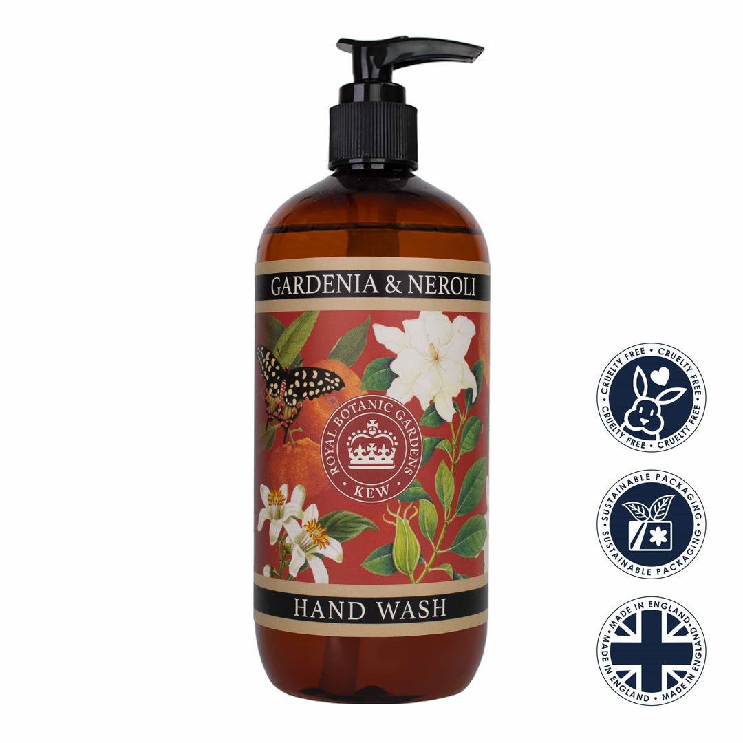 Gardenia & Neroli Hand Wash - Kew Gardens Collection from our Liquid Hand & Body Soap collection by The English Soap Company