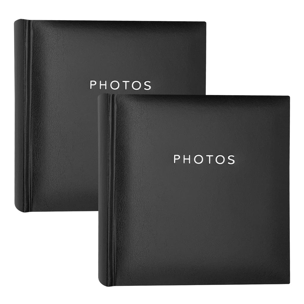 Glamour Black Slip-In Photo Album 200 Photos Value Pack (2 Pack Bundle) from our Photo Albums collection by Profile Products (Australia) Pty Ltd