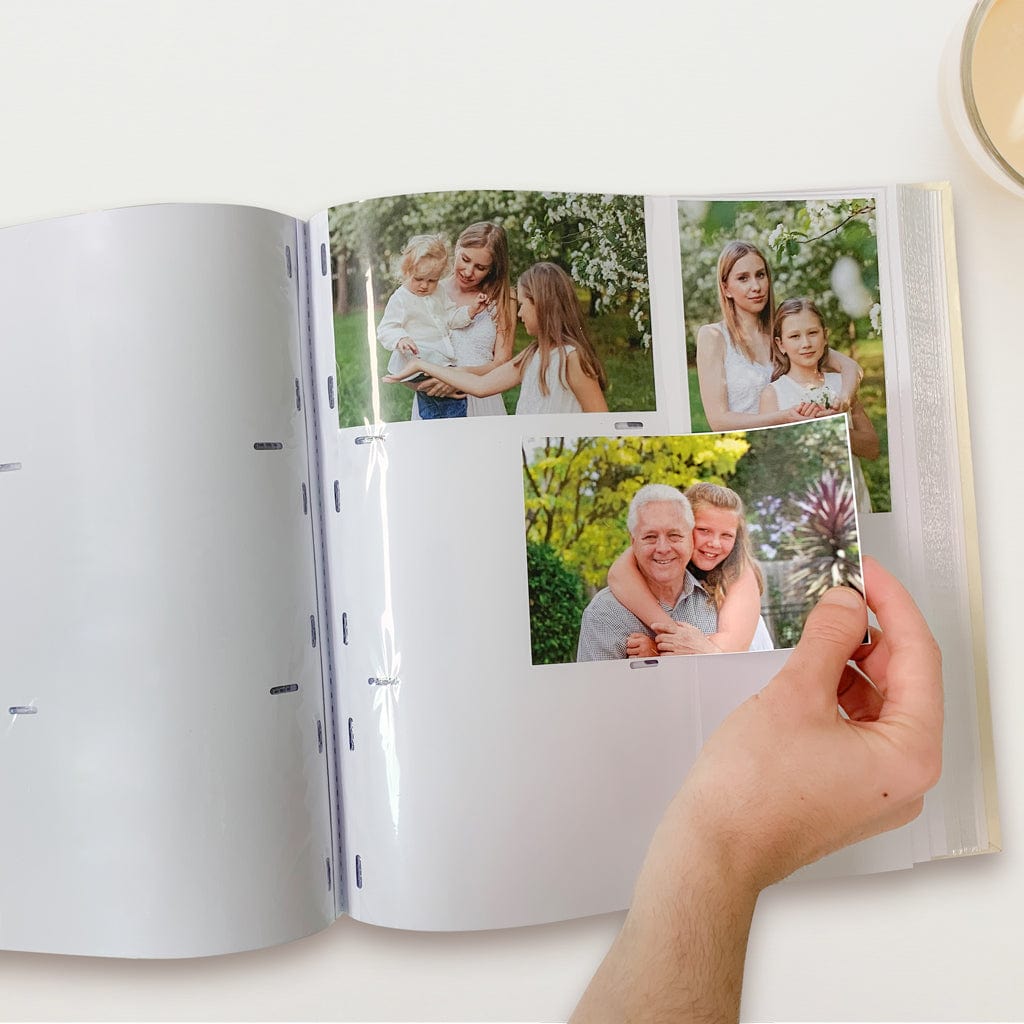 Glamour White Large Slip-in Photo Album from our Photo Albums collection by Profile Products Australia