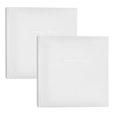 Glamour White Slip-In Photo Album 200 Photos Value Pack (2 Pack Bundle) from our Photo Albums collection by Profile Products (Australia) Pty Ltd