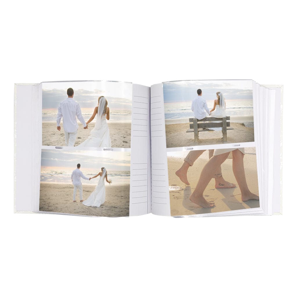 Glamour White Slip-In Photo Album 200 Photos Value Pack (2 Pack Bundle) from our Photo Albums collection by Profile Products (Australia) Pty Ltd