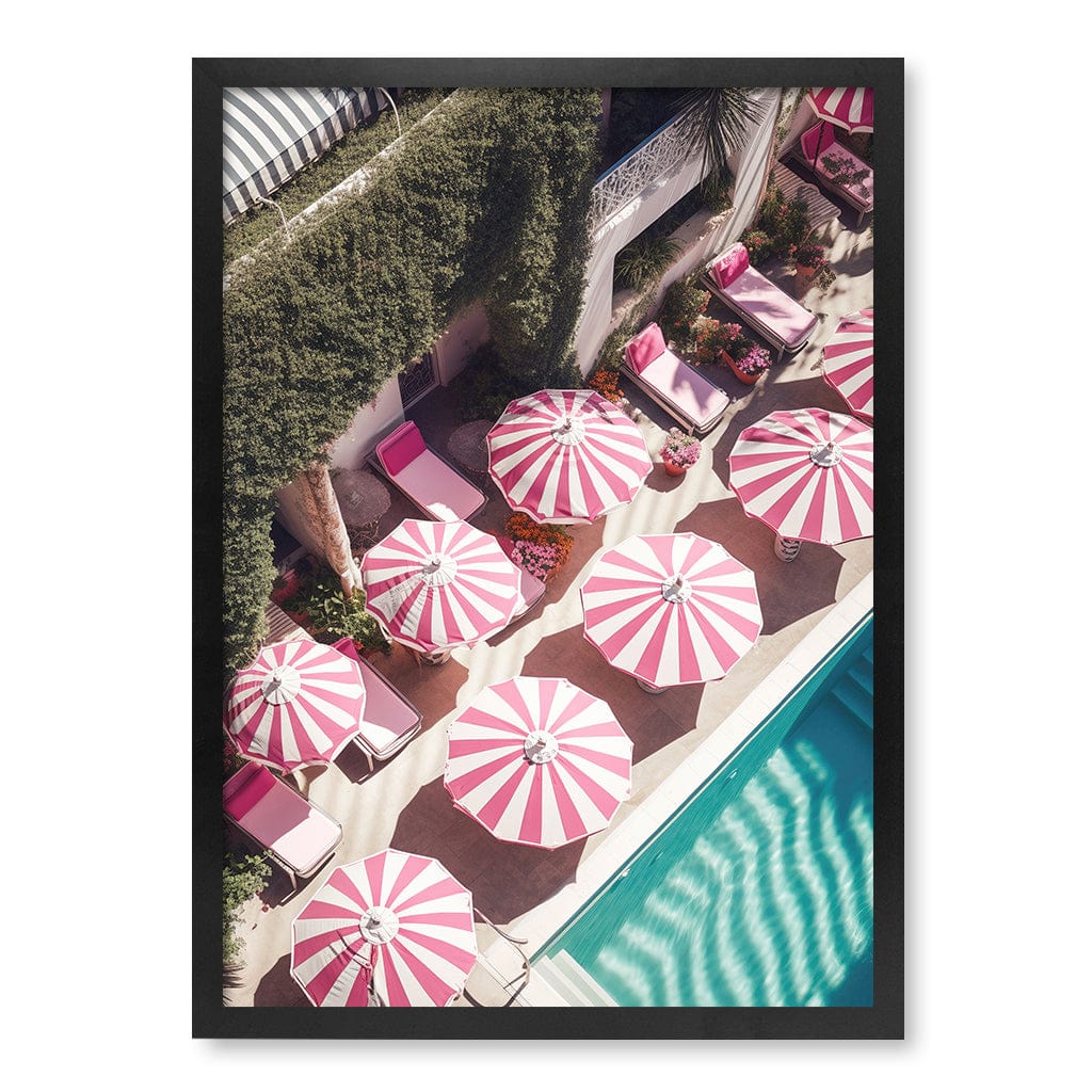 Glampool 3 Modern Wall Art Print A4 (21 x 29.7cm) / Matte Black Frame / No Border from our Australian Made Framed Wall Art, Prints & Posters collection by Profile Products (Australia) Pty Ltd