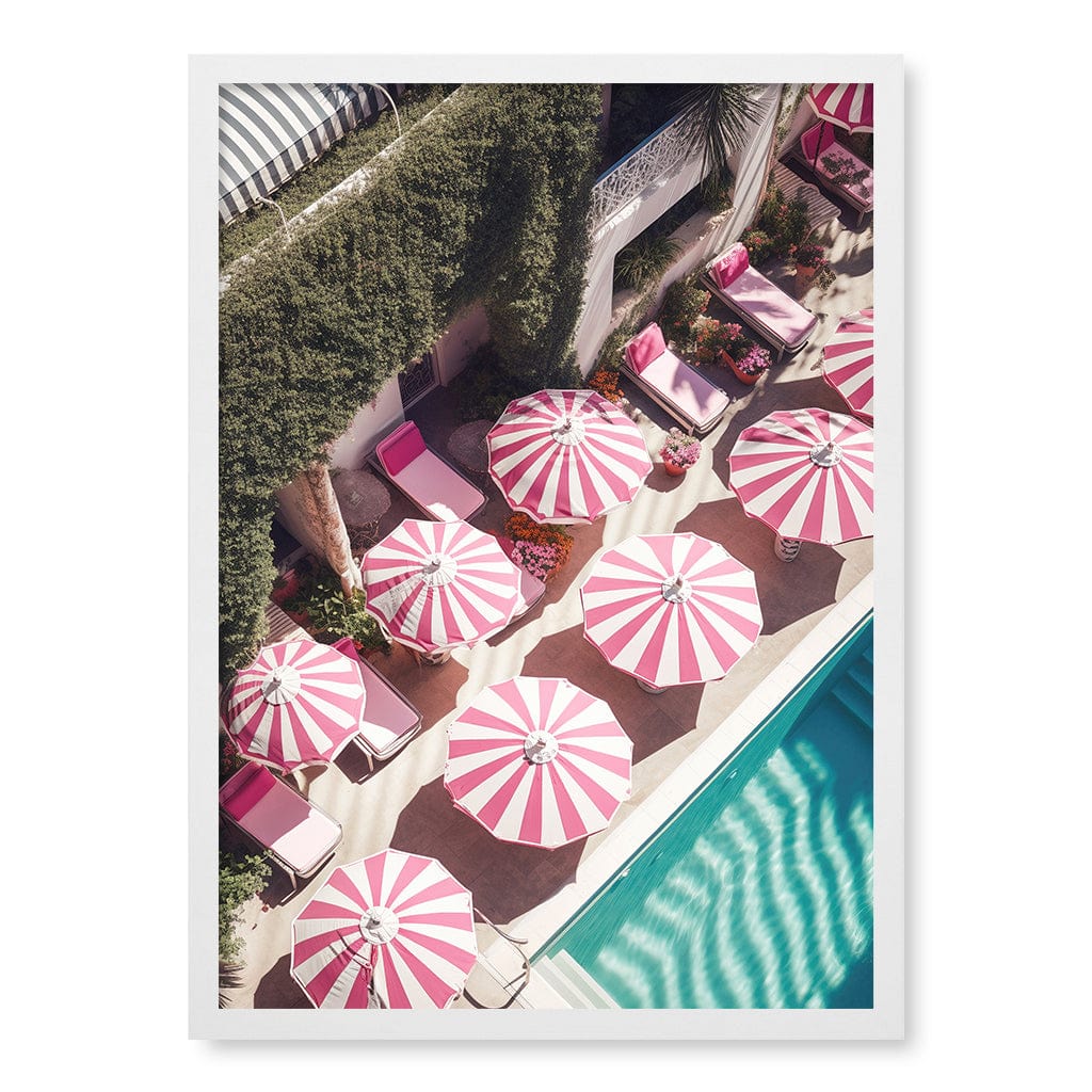 Glampool 3 Modern Wall Art Print A4 (21 x 29.7cm) / Matte White Frame / No Border from our Australian Made Framed Wall Art, Prints & Posters collection by Profile Products (Australia) Pty Ltd