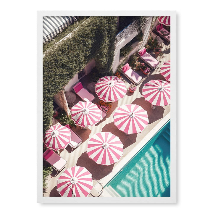 Glampool 3 Modern Wall Art Print A4 (21 x 29.7cm) / Matte White Frame / No Border from our Australian Made Framed Wall Art, Prints & Posters collection by Profile Products (Australia) Pty Ltd