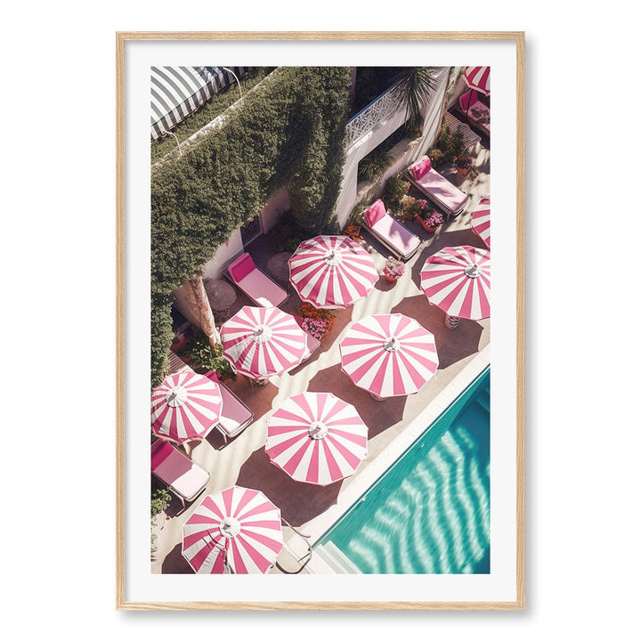 Glampool 3 Wall Art Print A0 (84.1 x 118.9cm) / Natural Oak Frame / White Border from our Australian Made Wall Art collection by Profile Australia