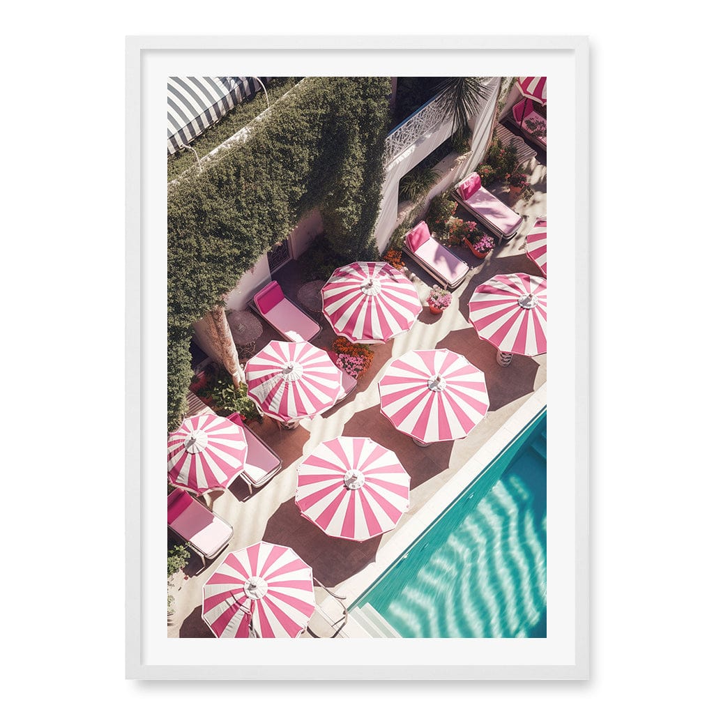 Glampool 3 Wall Art Print A1 (59.4 x 84.1cm) / Matte White Frame / White Border from our Australian Made Wall Art collection by Profile Australia