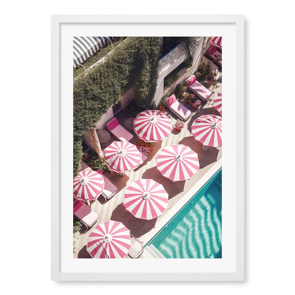 Glampool 3 Wall Art Print A2 (42 x 59.4cm) / Matte White Frame / White Border from our Australian Made Wall Art collection by Profile Australia