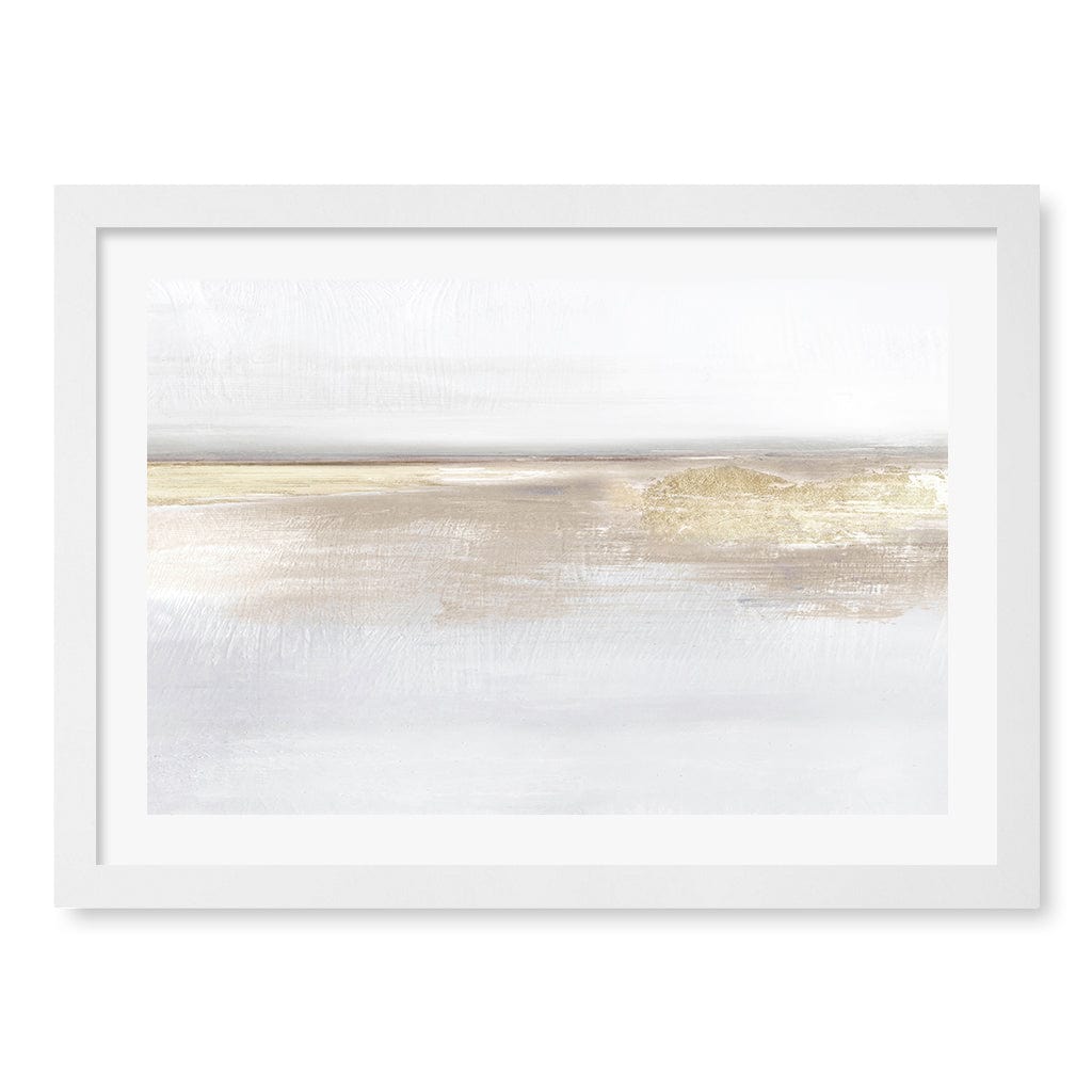 Gold Light Wall Art Print A3 (29.7 x 42cm) / Matte White Frame / White Border from our Australian Made Wall Art collection by Profile Australia