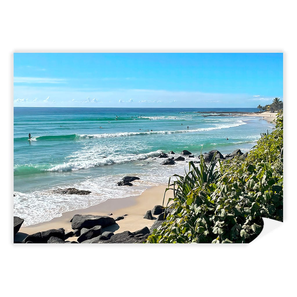 Goldy Surf Break Wall Art Print A4 (21 x 29.7cm) / Print Only / No Border from our Australian Made Framed Wall Art, Prints & Posters collection by Profile Products (Australia) Pty Ltd