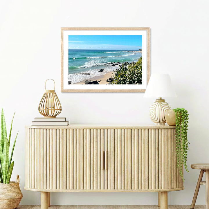 Goldy Surf Break Wall Art Print from our Australian Made Framed Wall Art, Prints & Posters collection by Profile Products (Australia) Pty Ltd