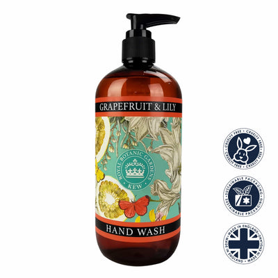 Grapefruit & Lily Hand Wash - Kew Gardens Collection from our Liquid Hand & Body Soap collection by The English Soap Company