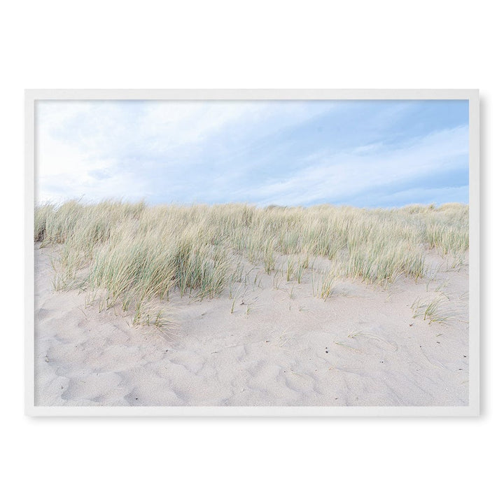Grassy Dunes Wall Art Print A1 (59.4 x 84.1cm) / Matte White Frame / No Border from our Australian Made Framed Wall Art, Prints & Posters collection by Profile Products (Australia) Pty Ltd