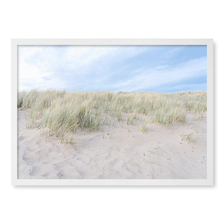 Grassy Dunes Wall Art Print A2 (42 x 59.4cm) / Matte White Frame / No Border from our Australian Made Framed Wall Art, Prints & Posters collection by Profile Products (Australia) Pty Ltd
