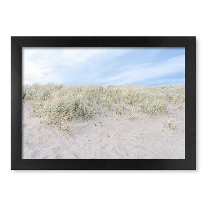 Grassy Dunes Wall Art Print A4 (21 x 29.7cm) / Matte Black Frame / No Border from our Australian Made Framed Wall Art, Prints & Posters collection by Profile Products (Australia) Pty Ltd