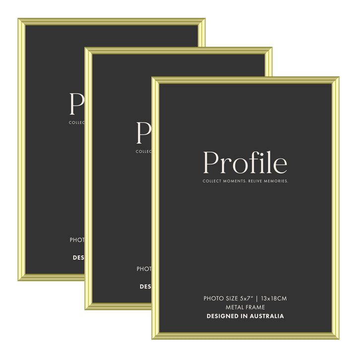 Habitat Gold Metal Frame Value Pack 4x6 (3 pack bundle) from our Metal Photo Frames collection by Profile Products (Australia) Pty Ltd