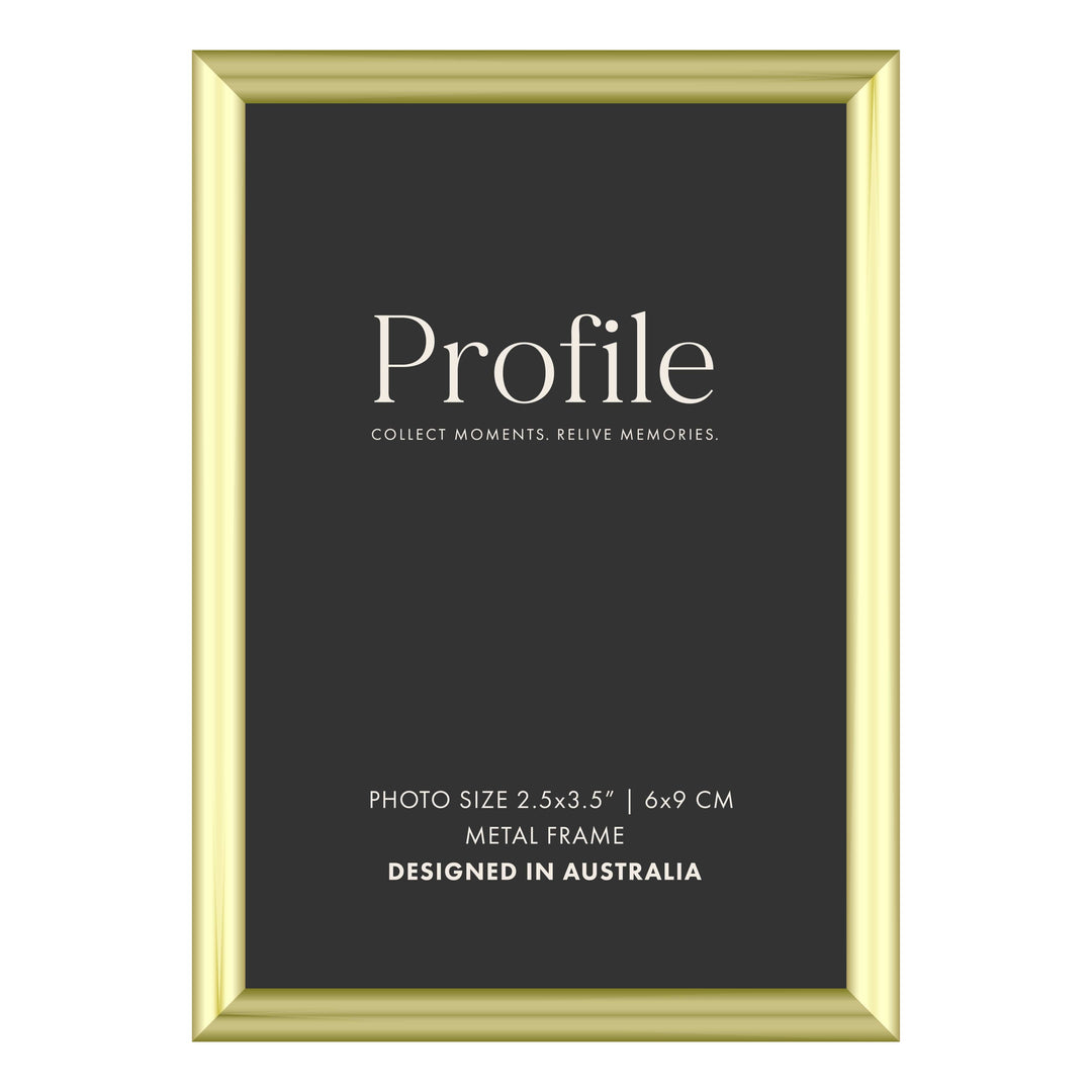 Habitat Gold Metal Photo Frame 2.5x3.5in (6x9cm) from our Metal Photo Frames collection by Profile Products (Australia) Pty Ltd