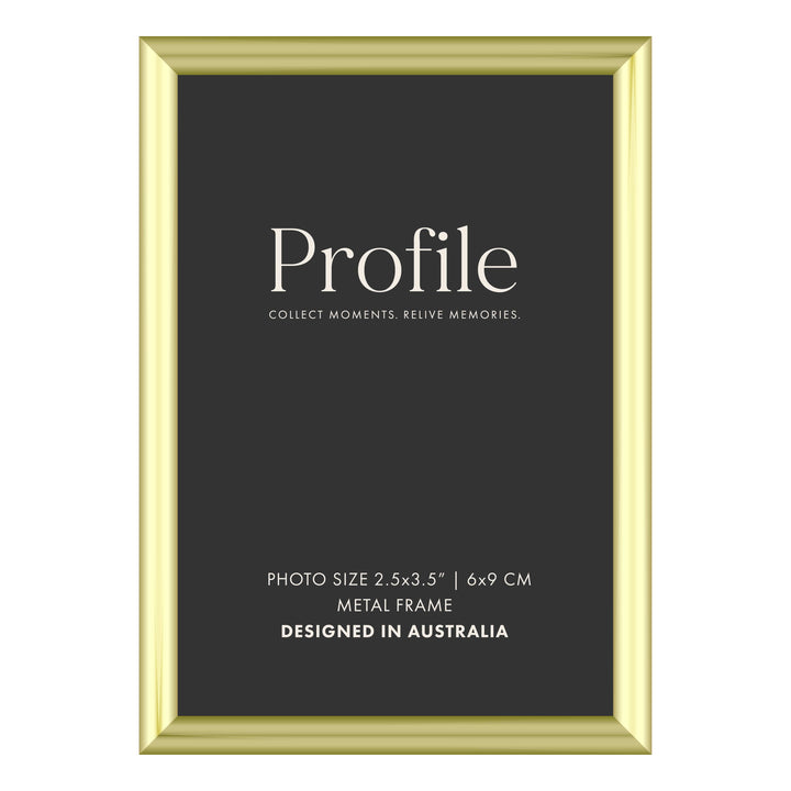 Habitat Gold Metal Photo Frame 2.5x3.5in (6x9cm) from our Metal Photo Frames collection by Profile Products (Australia) Pty Ltd