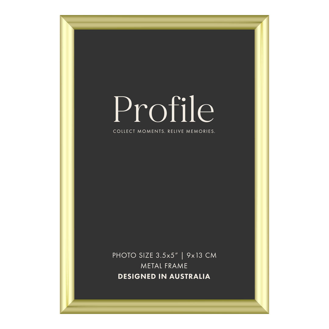 Habitat Gold Metal Photo Frame 3.5x5in (9x13cm) from our Metal Photo Frames collection by Profile Products (Australia) Pty Ltd