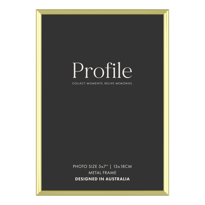 Habitat Gold Metal Photo Frame 5x7in (13x18cm) from our Metal Photo Frames collection by Profile Products (Australia) Pty Ltd