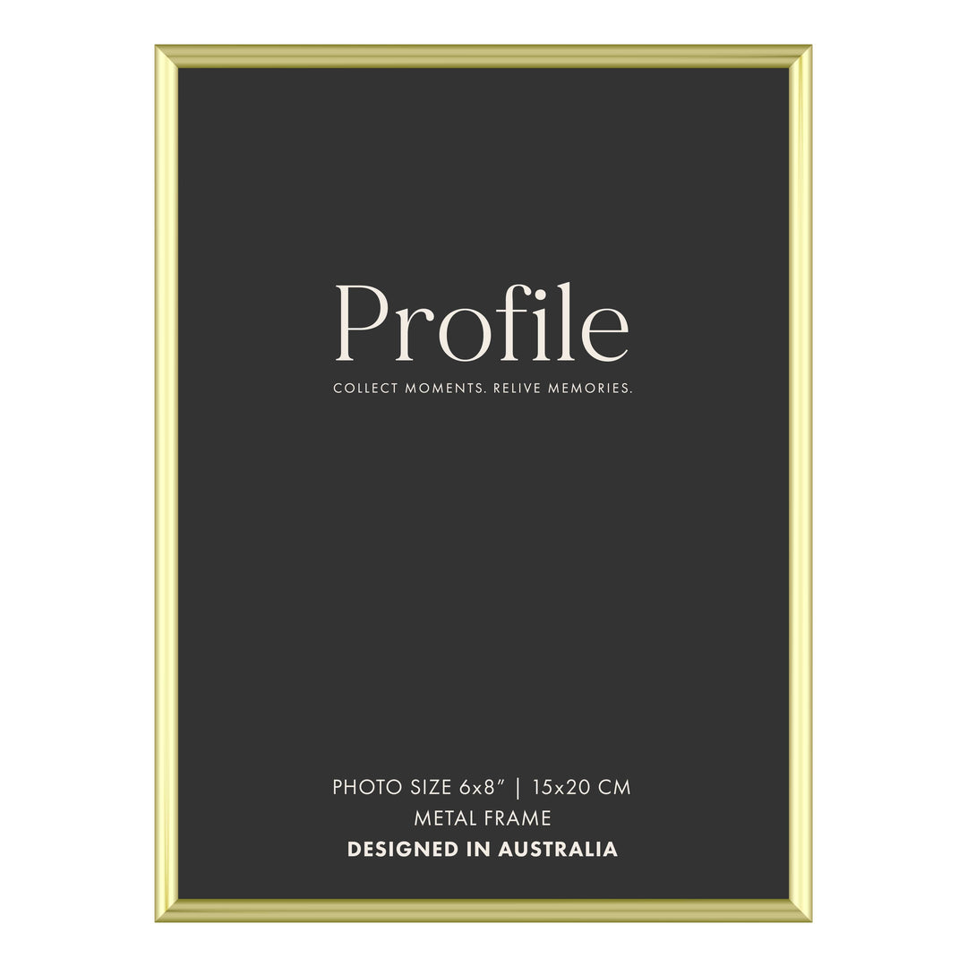 Habitat Gold Metal Photo Frame 6x8in (15x20cm) from our Metal Photo Frames collection by Profile Products (Australia) Pty Ltd