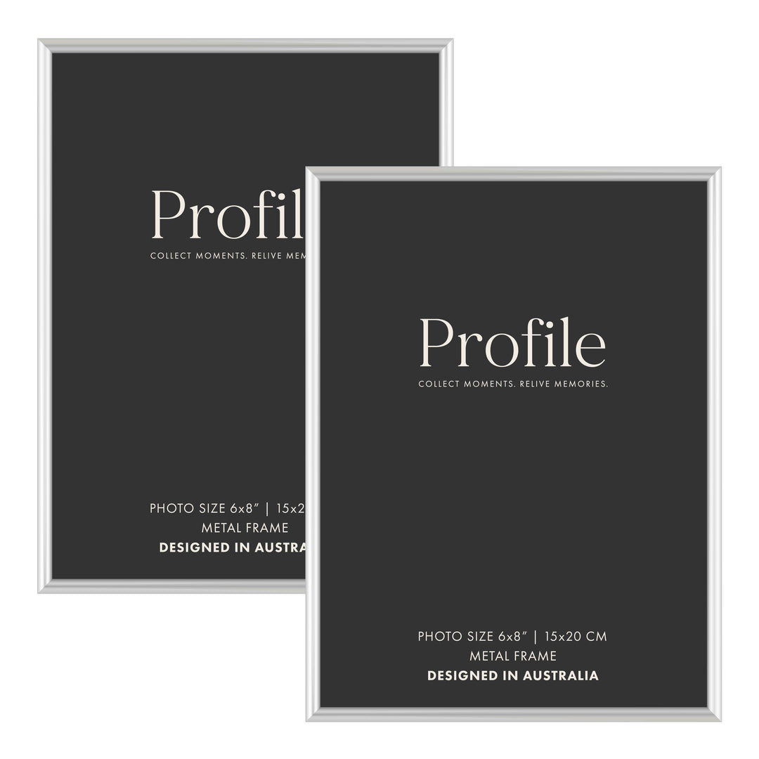 Habitat Silver Metal Frame Value Pack 6x8 (2 pack bundle) from our Metal Photo Frames collection by Profile Products (Australia) Pty Ltd