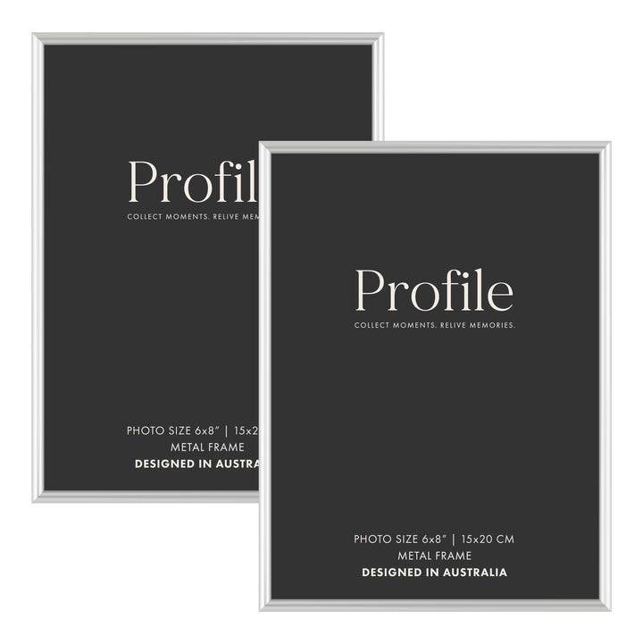 Habitat Silver Metal Frame Value Pack 6x8 (2 pack bundle) from our Metal Photo Frames collection by Profile Products (Australia) Pty Ltd