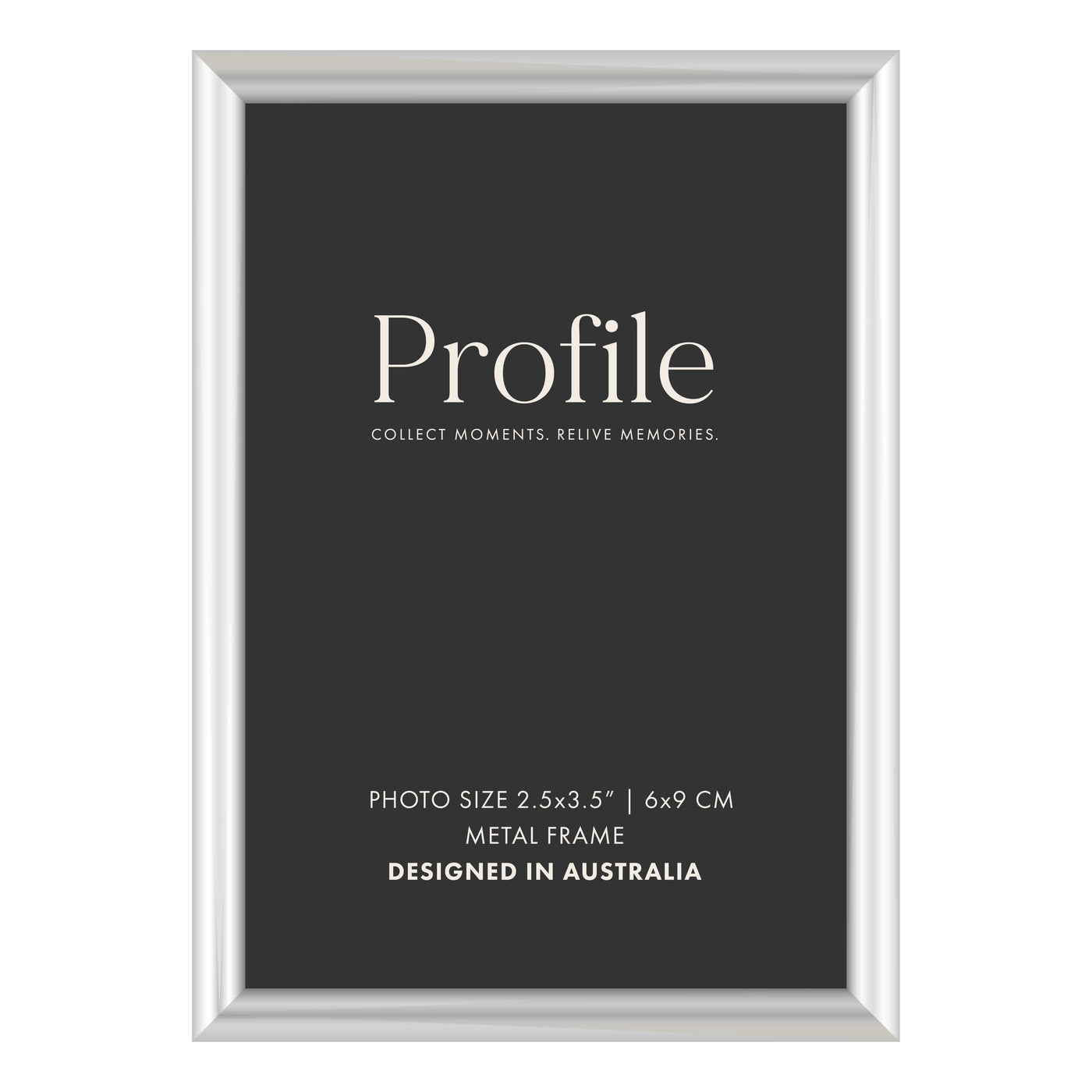 Habitat Silver Metal Photo Frame 2.5x3.5in (6x9cm) from our Metal Photo Frames collection by Profile Products (Australia) Pty Ltd