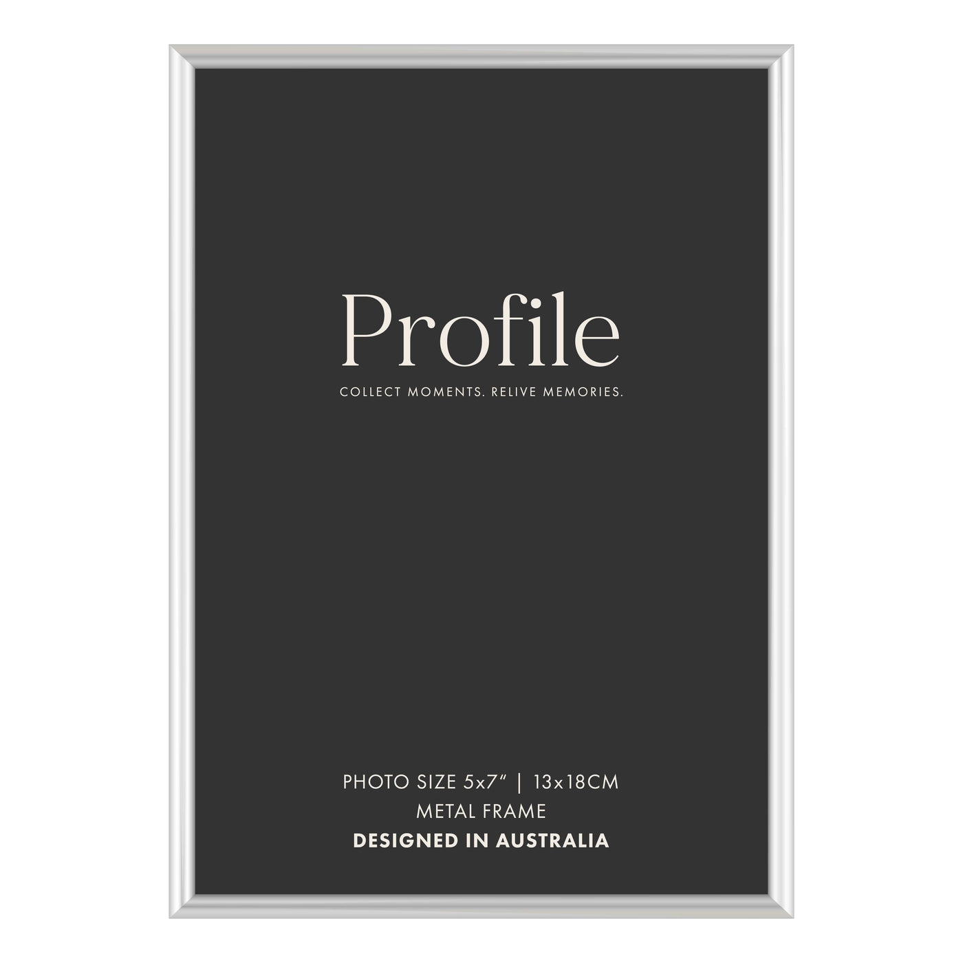 Habitat Silver Metal Photo Frame 5x7in (13x18cm) from our Metal Photo Frames collection by Profile Products (Australia) Pty Ltd