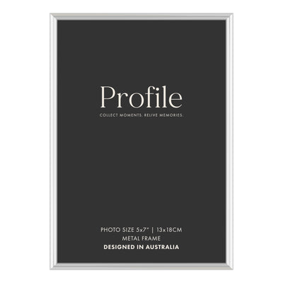 Habitat Silver Metal Photo Frame 5x7in (13x18cm) from our Metal Photo Frames collection by Profile Products (Australia) Pty Ltd