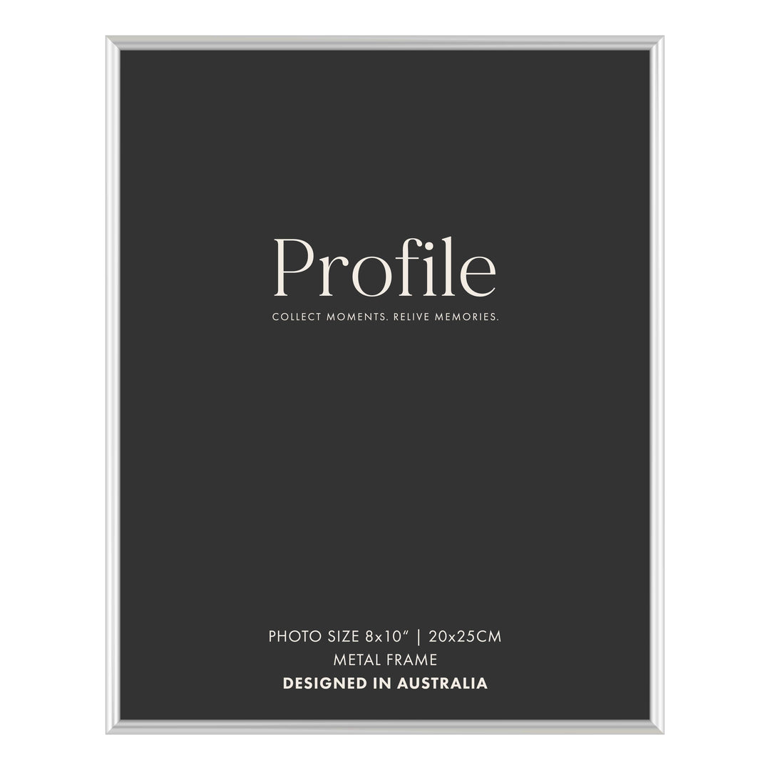 Habitat Silver Metal Photo Frame 8x10in (20x25cm) from our Metal Photo Frames collection by Profile Products (Australia) Pty Ltd