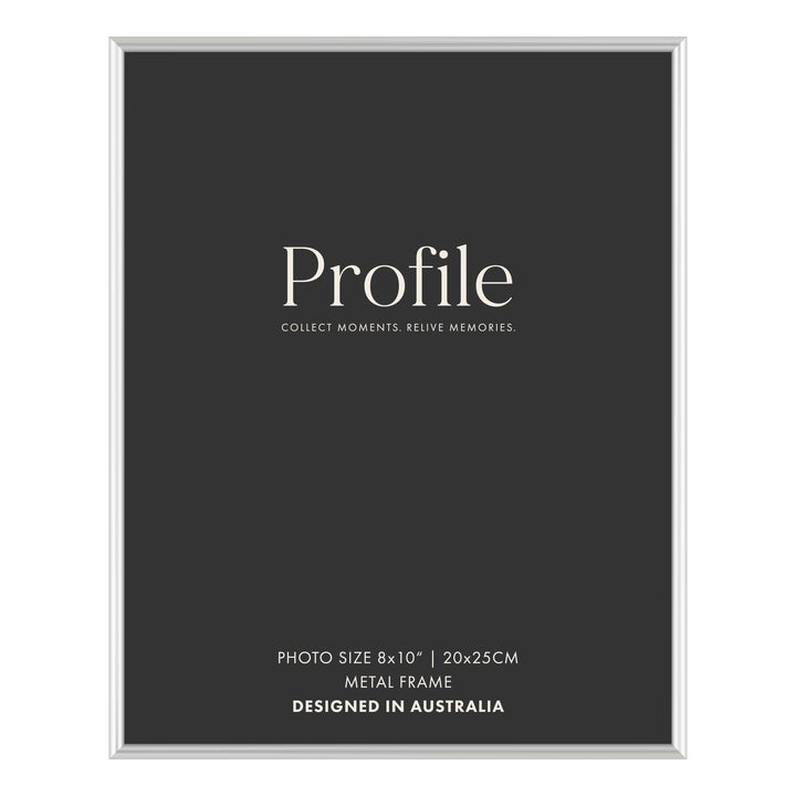 Habitat Silver Metal Photo Frame 8x10in (20x25cm) from our Metal Photo Frames collection by Profile Products (Australia) Pty Ltd